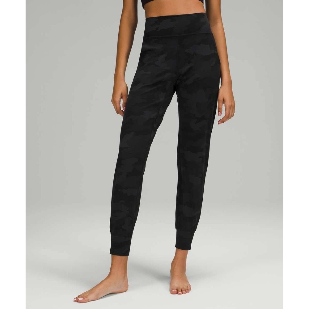 Lululemon Align Jogger Women Size 4 Black Camo High Rise Nulu Pockets